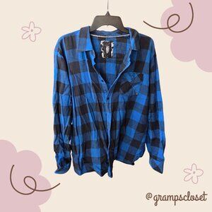 Blue Checkered Flannel